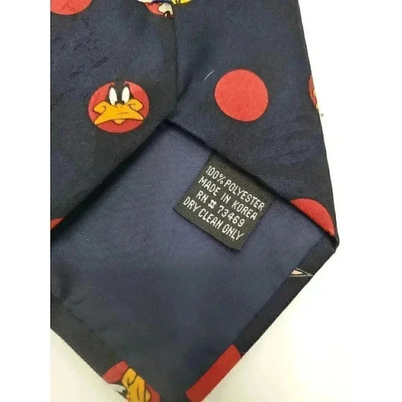 Vintage Looney Tunes Mania Tie Bugs Bunny, Tweety Bird, Wiley Coyote - Picture 4 of 6